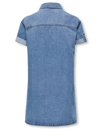Only - Koglisa Denim Kjole - Medium Blue Denim